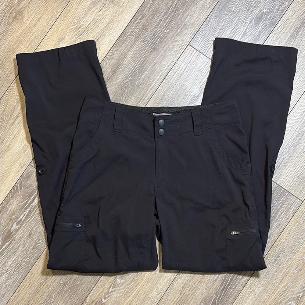 L.L. Bean Black Wide Leg Cargo Pants for Outdoor Versatility - Picture 4 of 4